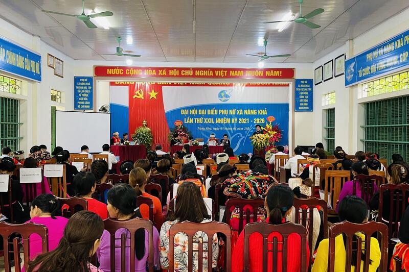 Hội liên hiệp phụ nữ xã Năng Khả đã tổ chức Đại hội đại biểu phụ nữ xã lần thứ XXII, nhiệm kỳ 2021 – 2026